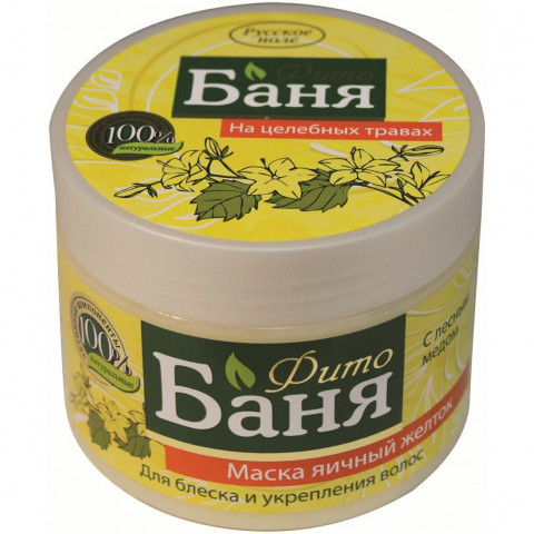 Маска для блеска и укрепления волос Фратти Фито-баня Яичный желток 300 мл