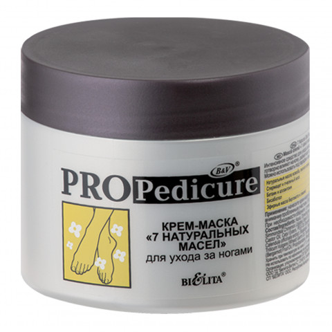 Крем-маска Белита PRO Pedicure 7 натуральных масел для ухода за ногами 300 мл Крем-маска Белита PRO Pedicure 7 натуральных масел для ухода за ногами 300 мл