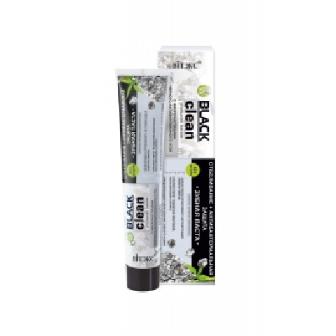 Зубная паста Витекс BLACK CLEAN Отбеливание+антибактериальная защита, 85 г