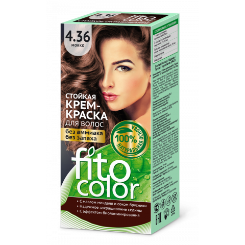 Крем-краска стойкая для волос Fitocolor цвета мокко