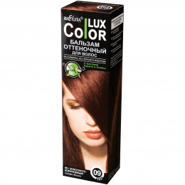 Бальзам оттеночный для волос Белита COLOR LUX, тон 09 золотисто-коричневый, 100 мл