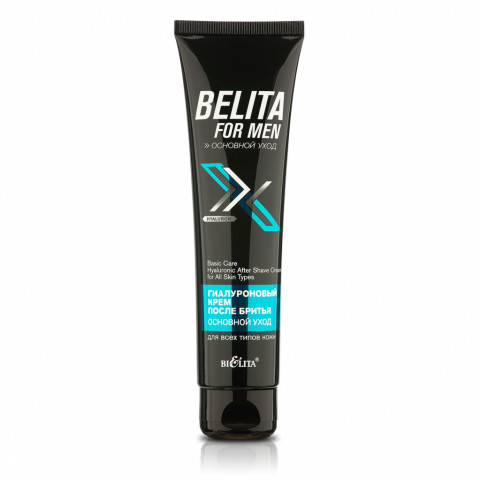 Крем после бритья гиалуроновый для всех типов кожи Белита Belita for men Основной уход 100 мл