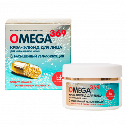 Крем-флюид для лица для нормальной кожи Белкосмекс OMEGA 369 Насыщенный увлажняющий 48 г